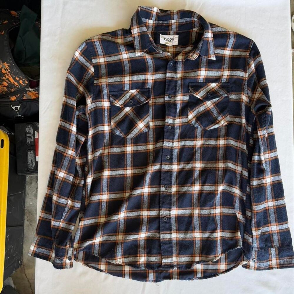 Men's Blue and Navy Shirt